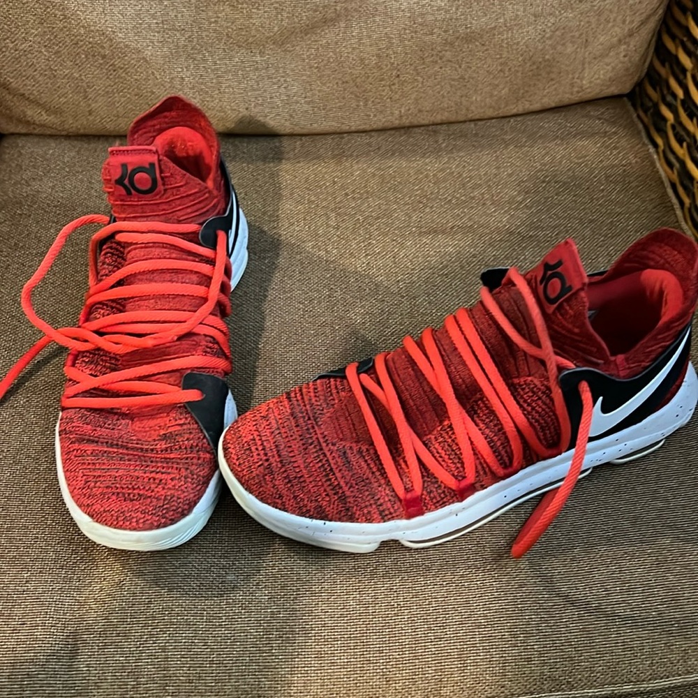 KD Nike Basketball Sneakers in Red Velvet